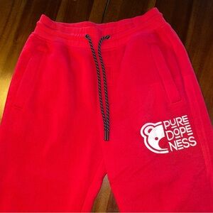 Women’s Red Jogger Sweatpants! PURE DOPE NESS